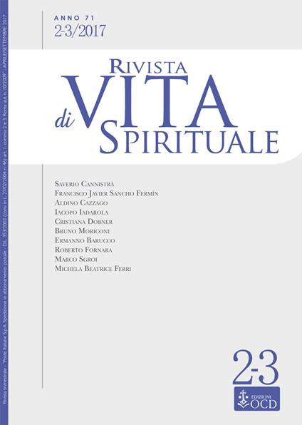 Rivista di vita spirituale (2017). Vol. 2-3 - copertina