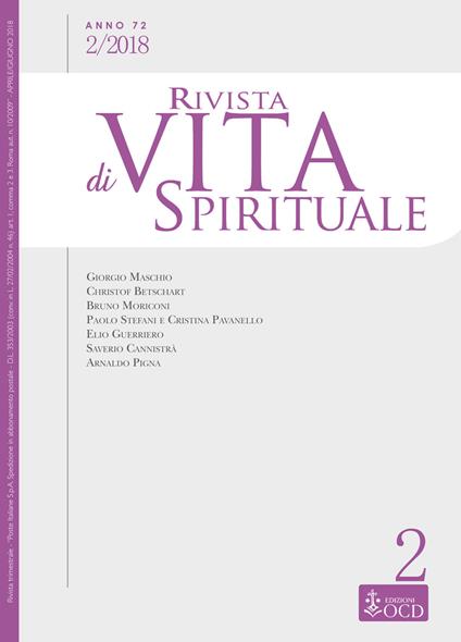 Rivista di vita spirituale (2018). Vol. 2 - copertina