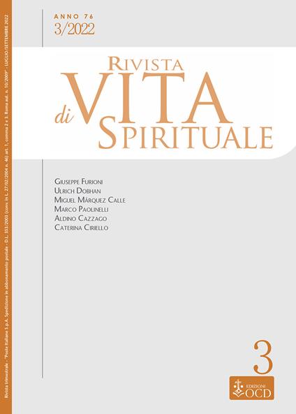 Rivista di vita spirituale (2022). Vol. 3 - copertina