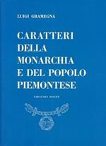 I caratteri della monarchia e del popolo piemontese