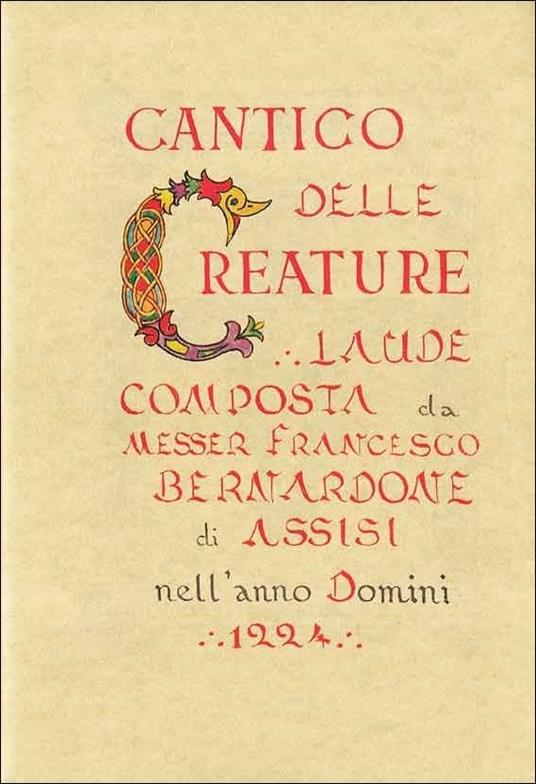 Cantico delle creature - copertina