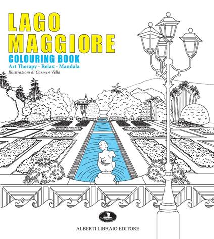 Lago Maggiore colouring book. Art therapy - Relax - Mandala - Carmen Vella - copertina