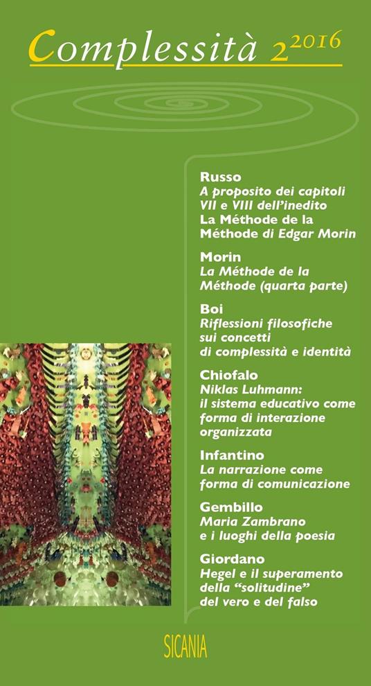 Complessità (2016). Vol. 2 - copertina