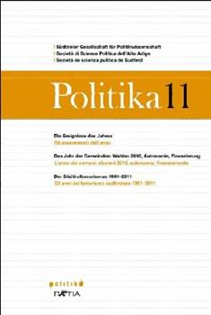 Libro Politika. Annuario di politica dell'Alto Adige. Vol. 11 