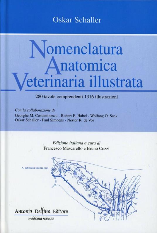 Nomenclatura anatomica veterinaria illustrata - Oskar Schaller - copertina