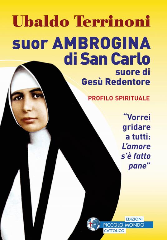 Suor Ambrogina di San Carlo. Suore di Gesù Redentore. Profilo spirituale - Ubaldo Terrinoni - copertina