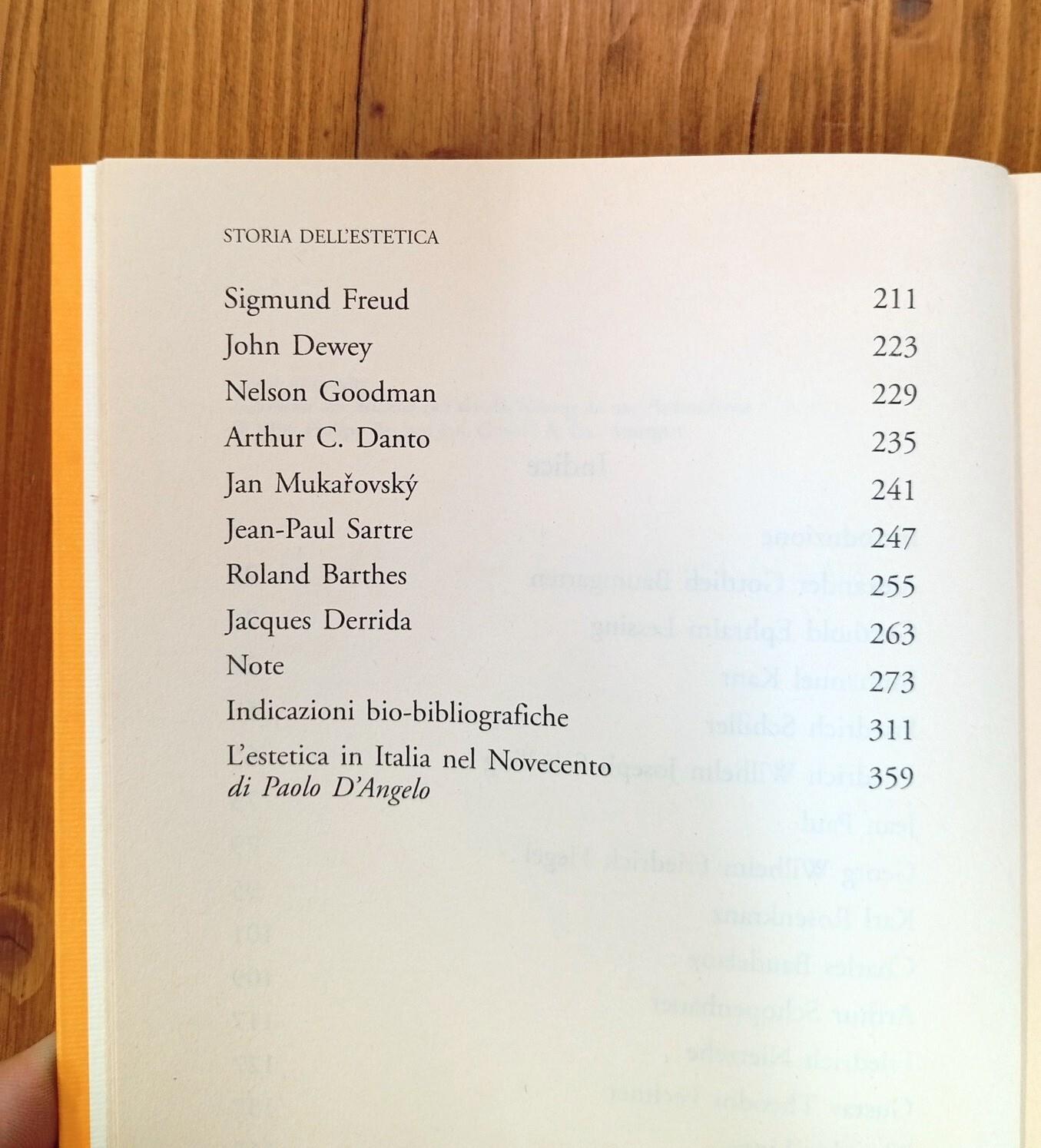 Storia dell'estetica. La concezione moderna dell'arte: da Baumgarten a Schiller, da Hegel a Croce, da Heidegger a Derrida
