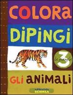 Colora e dipingi gli animali. La giungla