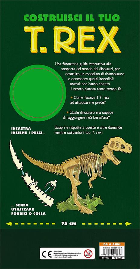 Costruisci il tuo T-Rex e scopri il mondo dei dinosauri. Libro pop-up. Con modellino di 49 pezzi - Darren Naish - 2