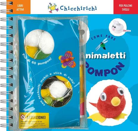 Come fare animaletti pompon. Ediz. illustrata. Con gadget - Klutz Staff - copertina