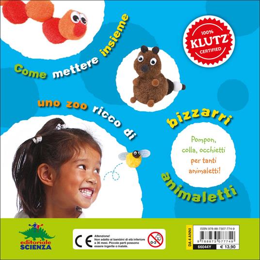 Come fare animaletti pompon. Ediz. illustrata. Con gadget - Klutz Staff - 2