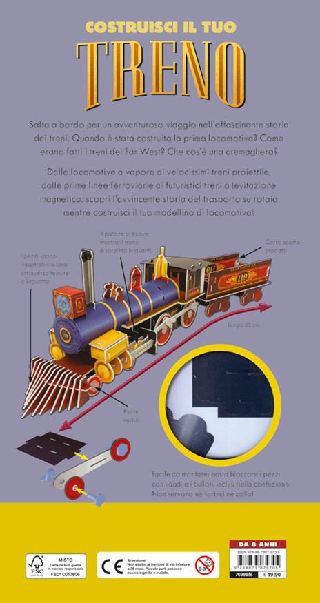 Costruisci il tuo treno. Costruisci un treno di 65 cm che si muove davvero. Con modellino di 144 pezzi - Philip Steele - 2