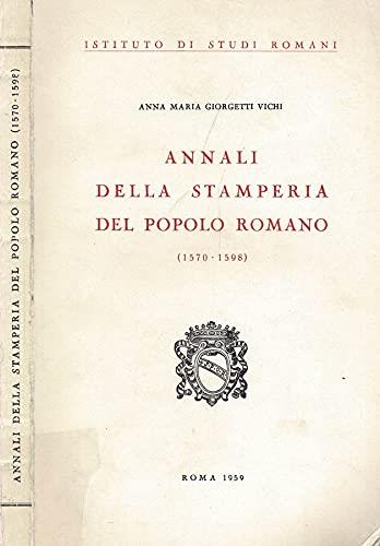 Annali della Stamperia del Popolo Romano (1570-1598)