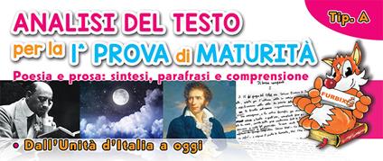 Furbix. Analisi del testo per la 1ª prova di maturità. Tipo A. Poesia e prosa: sintesi, parafrasi e comprensione - copertina