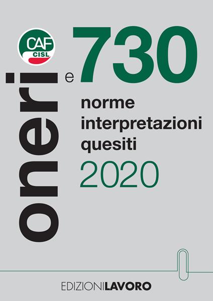 Oneri e 730. Norme interpretazioni quesiti - copertina