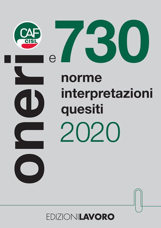Oneri e 730. Norme interpretazioni quesiti - copertina