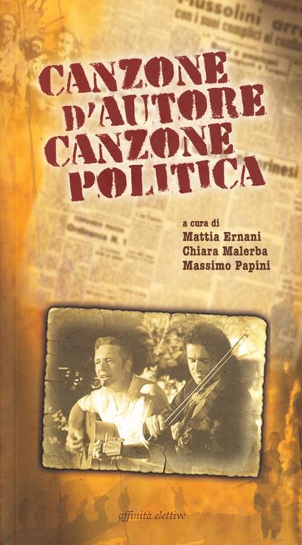 Canzone d'autore canzone politica - copertina