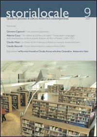 Storia locale. Quaderni pistoiesi di cultura moderna e contemporanea. Vol. 9 - copertina