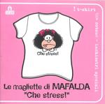 T-Shirt Mafalda a maniche corte, donna, taglia S. Bianco. Che stress