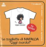 T-Shirt Mafalda a maniche corte, bambino 3/4 anni. Bianco. Oggi mordo!