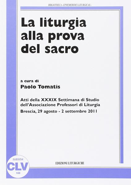 La liturgia alla prova del sacro - copertina