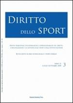 Diritto dello sport (2008). Vol. 3