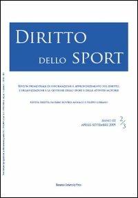 Diritto dello sport (2009). Vol. 2-3 - copertina