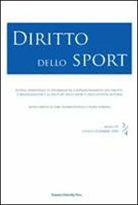 Diritto dello sport (2010) vol. 3-4 - copertina