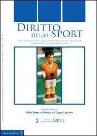 Diritto dello sport (2011). Vol. 1 - copertina