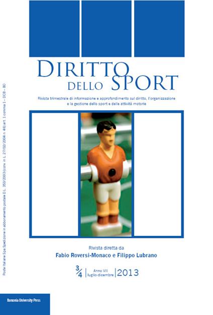 Diritto dello sport (2013) vol. 3-4 - copertina
