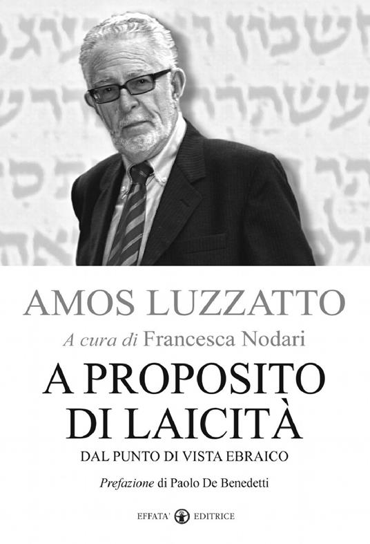 A proposito di laicità. Dal punto di vista ebraico - Amos Luzzatto - copertina