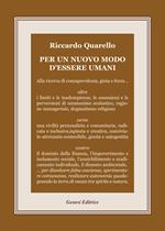 Per un nuovo modo d'essere umani
