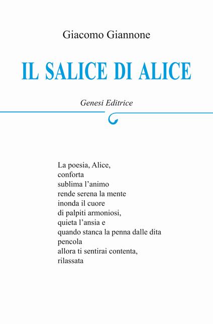 Il salice di Alice - Giacomo Giannone - copertina