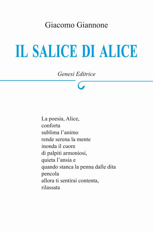 Il salice di Alice - Giacomo Giannone - copertina