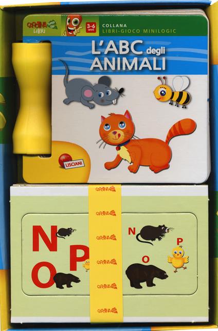 L' ABC degli animali. Carotina Super Bip. Ediz. a colori. Con 16 Carte - copertina