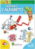 Imparo l'alfabeto. Primi albi didattici. Con adesivi