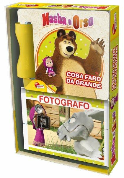 Masha e Orso. Cosa farò da grande. Con adesivi e 8 mini puzzle. Ediz. illustrata - copertina