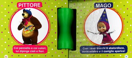 Masha e Orso. Cosa farò da grande. Con adesivi e 8 mini puzzle. Ediz. illustrata - 4