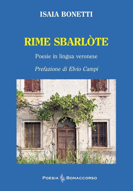 Rime sbarlote (poesie in lingua veronese) - Isaia Bonetti - copertina