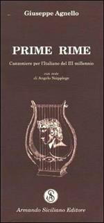 Prime rime. Canzoniere per l'italiano del terzo millennio