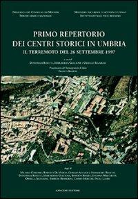 Primo repertorio dei centri storici in Umbria. Il terremoto del 26 settembre 1997 - copertina