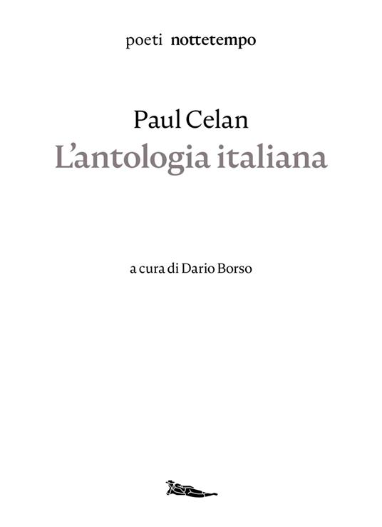 L' antologia italiana - Paul Celan,Dario Borso - ebook
