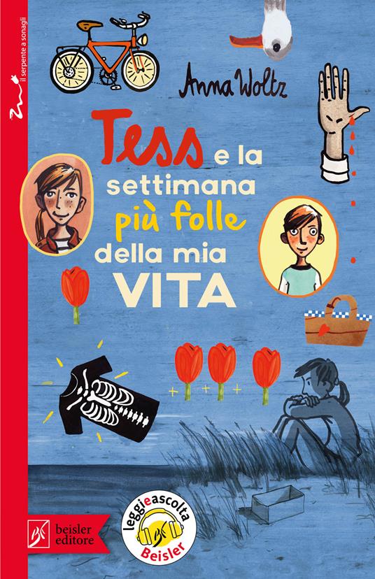 Tess e la settimana più folle della mia vita. Con app Leggieascolta Beisler - Anna Woltz - copertina