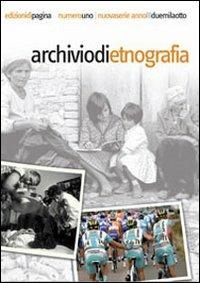 Archivio di etnografia (2006). Vol. 1: Speciale Pietro Sassu - copertina