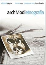 Archivio di etnografia (2007). Vol. 1