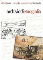Archivio di etnografia (2007). Vol. 2