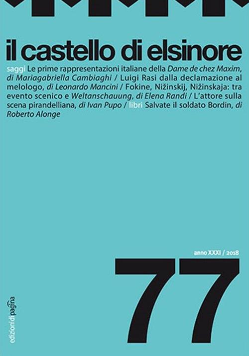 Il castello di Elsinore (2018). Vol. 77 - copertina