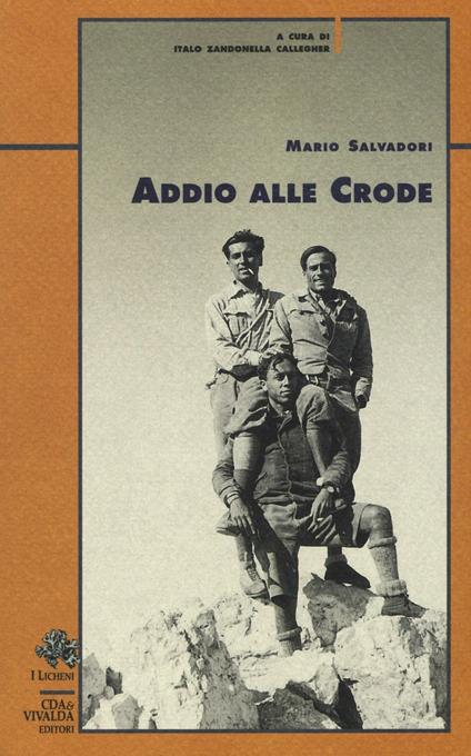 Addio alle crode - Mario Salvadori - copertina