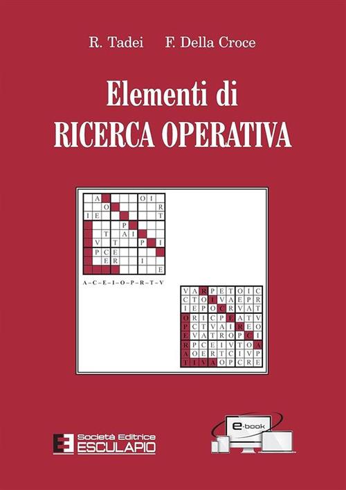 Elementi di ricerca operativa - R. Tadei,F. Della Croce - copertina