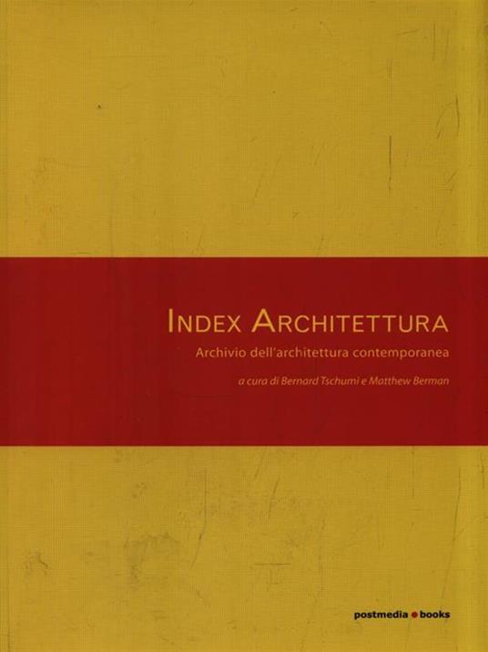 Index architettura. Archivio dell'architettura contemporanea - copertina